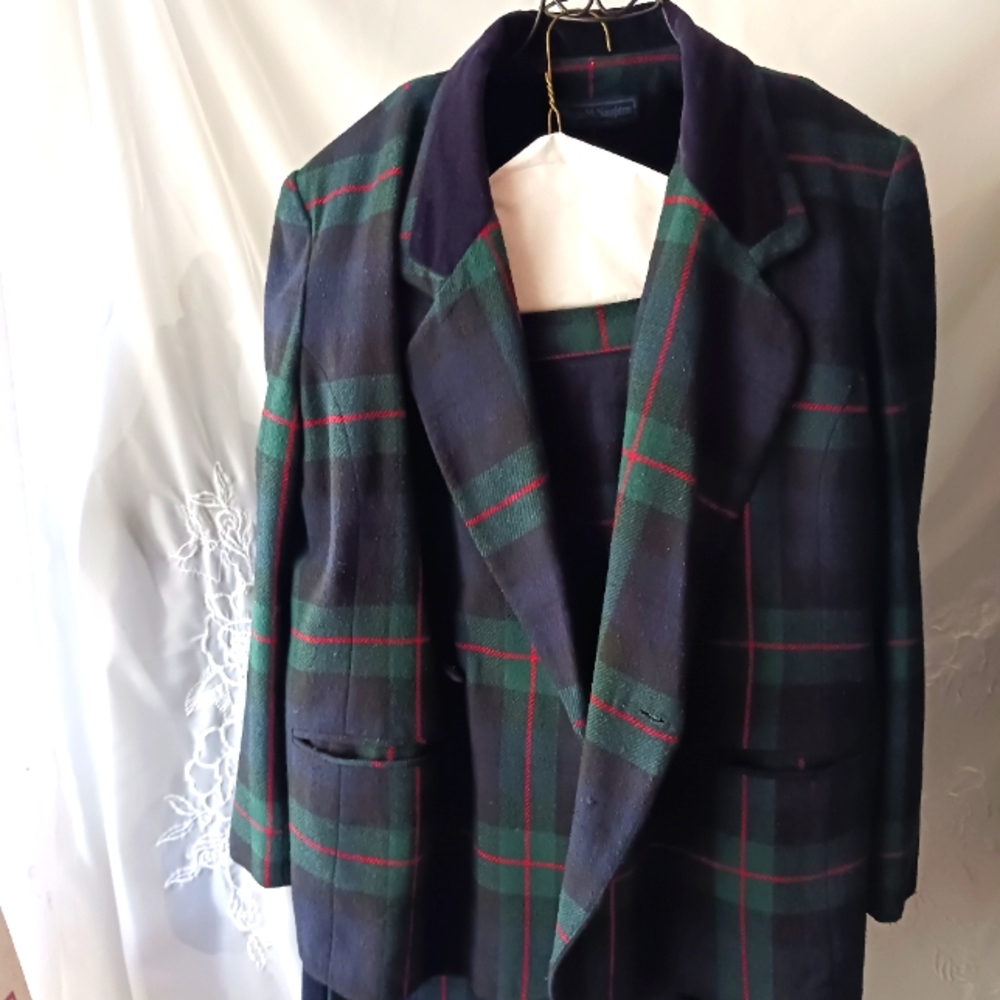 Plaid Skirt Set